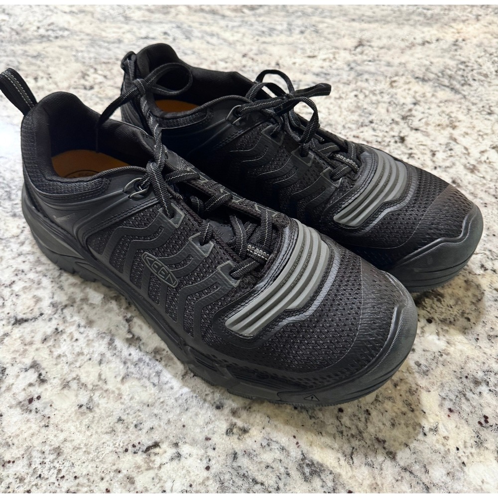 Keen Utility Vista Energy Mens Black Work Shoes Carbon Fiber Toe 15D EH Rated